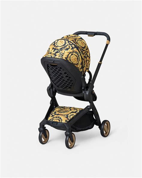 white versace pushchair|Versace barocco stroller.